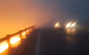 Corte total en la Ruta Nacional 9 por un incendio de pastizales y humo intenso