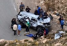 Tragedia en la Cuesta de Lipán: una camioneta cayó por un barranco de 80 metros y murió una mujer