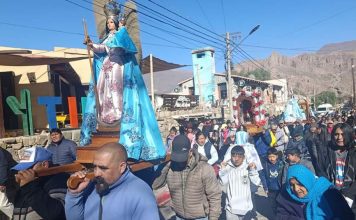 Tilcara entronizó a la Virgen del Rosario y avanza en la preparación de sus fiestas patronales