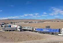 Alerta en el Paso de Jama: restringieron la circulación de camiones por el viento